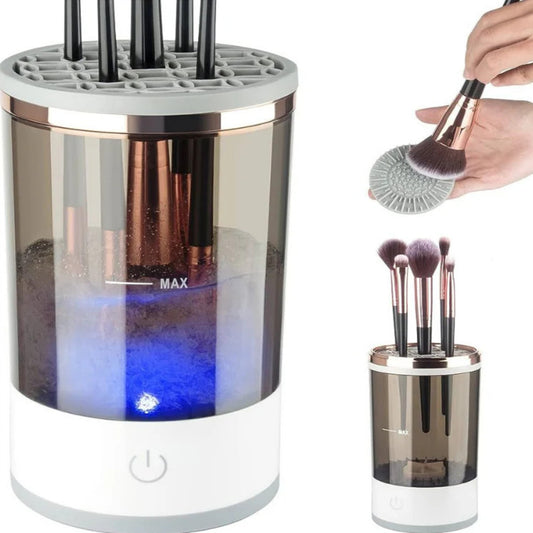 Automatic Multi Brush Cleaner – Electric Sonic Makeup Brush Washer & Dryer (2-in-1 Deep Clean Design)