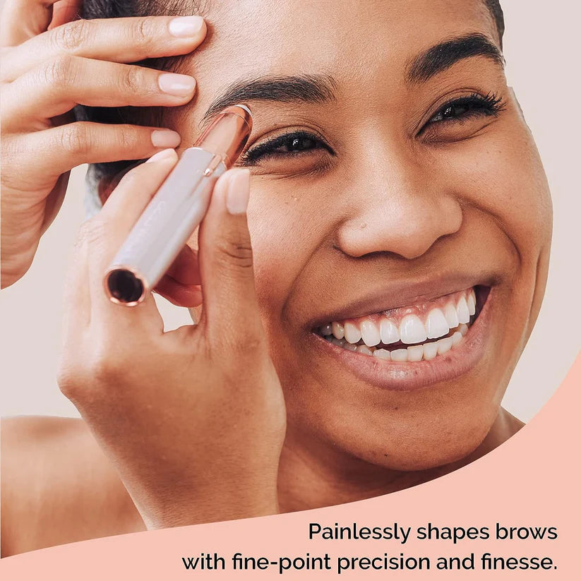 Flawless Brows™ Electric Eyebrow Hair Remover for Women – Precision, Painless & LED Light Trimmer