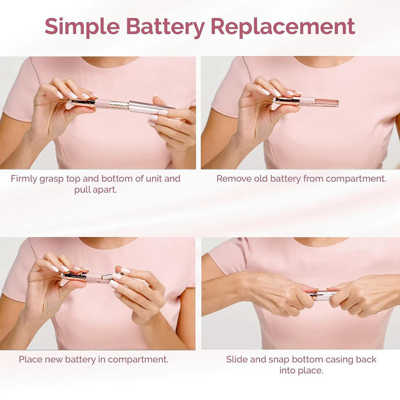 Flawless Brows™ Electric Eyebrow Hair Remover for Women – Precision, Painless & LED Light Trimmer